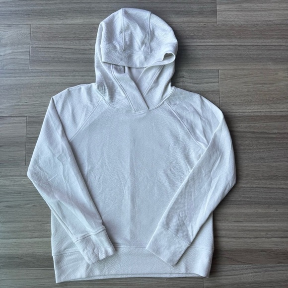 90 Degree By Reflex Tops - 90 Degree By Reflex Off White Jacquard Pullover Hoodie Size Small